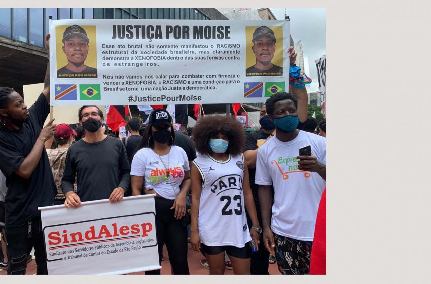  Diretor do Sindalesp participa de protesto pela morte de trabalhador congalês