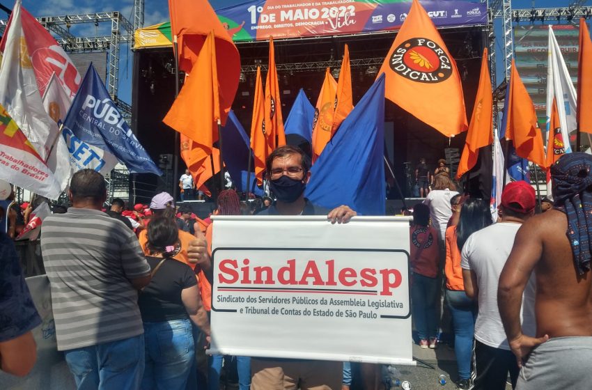  Sindalesp participa de mobilização de 1º maio